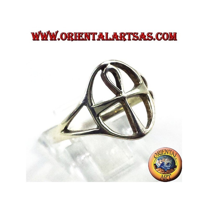 Silber Ring, Kreuz ägyptischen Ankh