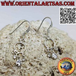 Silver leverback earrings...