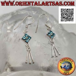 Silver leverback earrings...