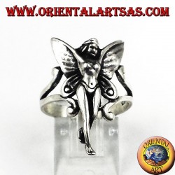 Bague en argent fée
