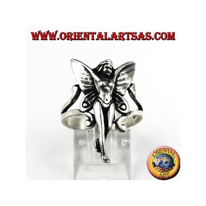 Bague en argent fée