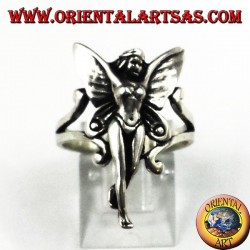 Bague en argent fée