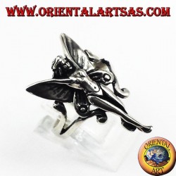 Bague en argent fée