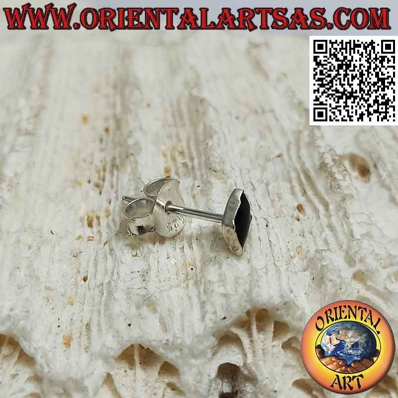 Onyx Raute Silber Mini Ohrring / Nasenstift