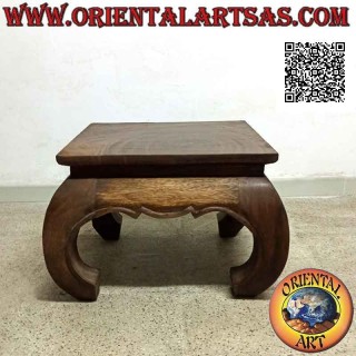 Mesa de centro tailandesa de estilo opio (opio) en madera maciza de suar (50 * 50)