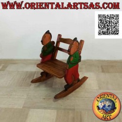 Children's rocking bench in...