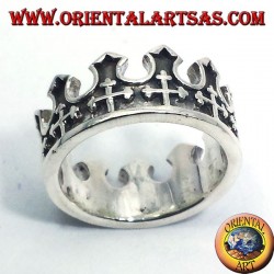 Anello in argento corona del Re