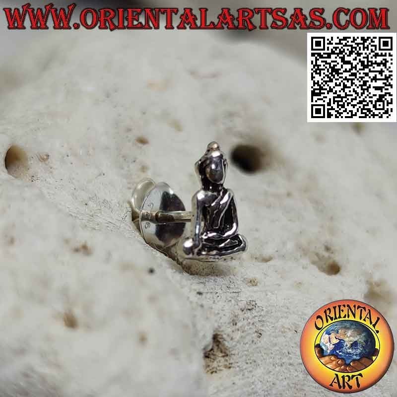 Mini pendiente de plata, "Bhumisparsha Mudra - Sometiendo al demonio Mara"