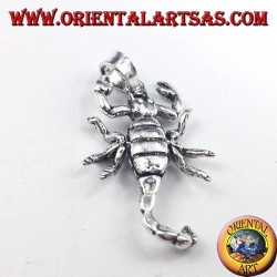 Ciondolo in argento, scorpione mobile tridimensionale