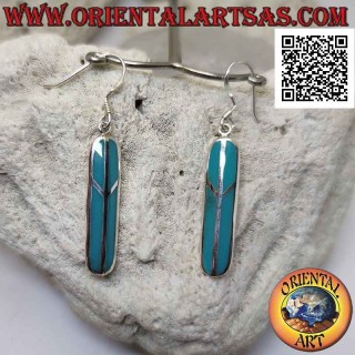 Pendientes de plata con turquesa símbolo de la paz
