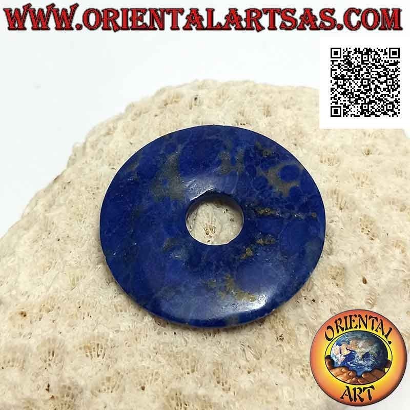 35 mm lapis lazuli disc / donut pendant. Ø (cord included)