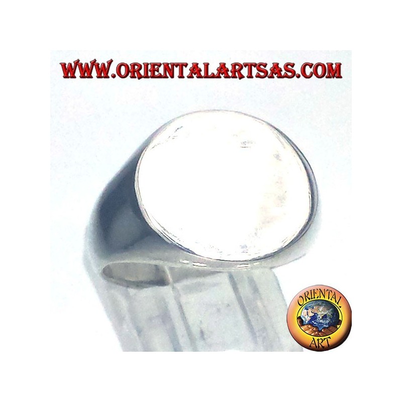 anneau de chevalier d'argent rond, 15mm. "Ø"