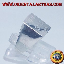 anneau de chevalier d'argent rond, 15mm. "Ø"