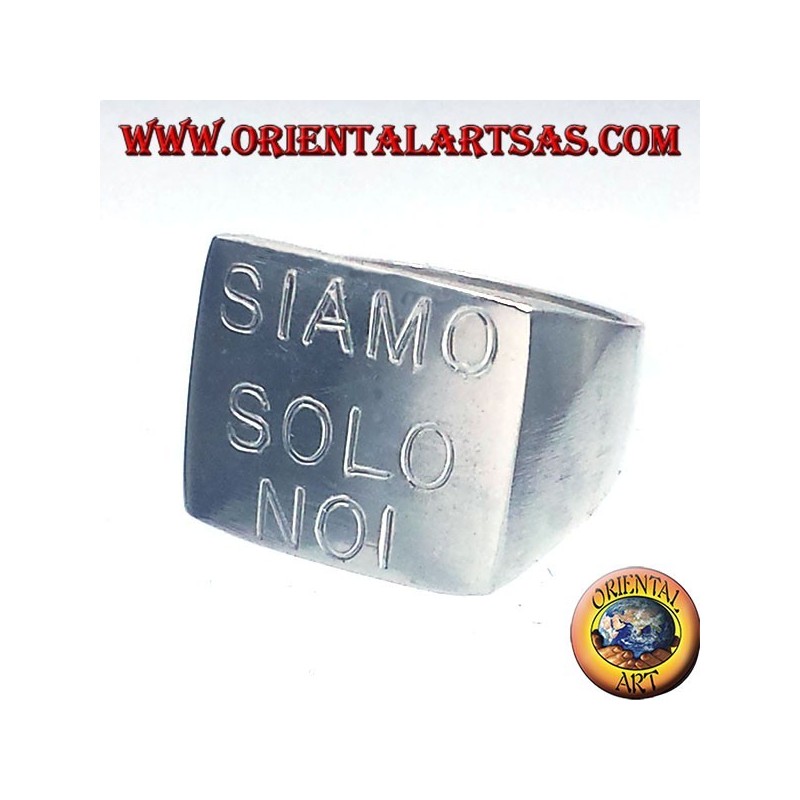 anneau de chevalier d'argent rond, 15mm. "Ø"