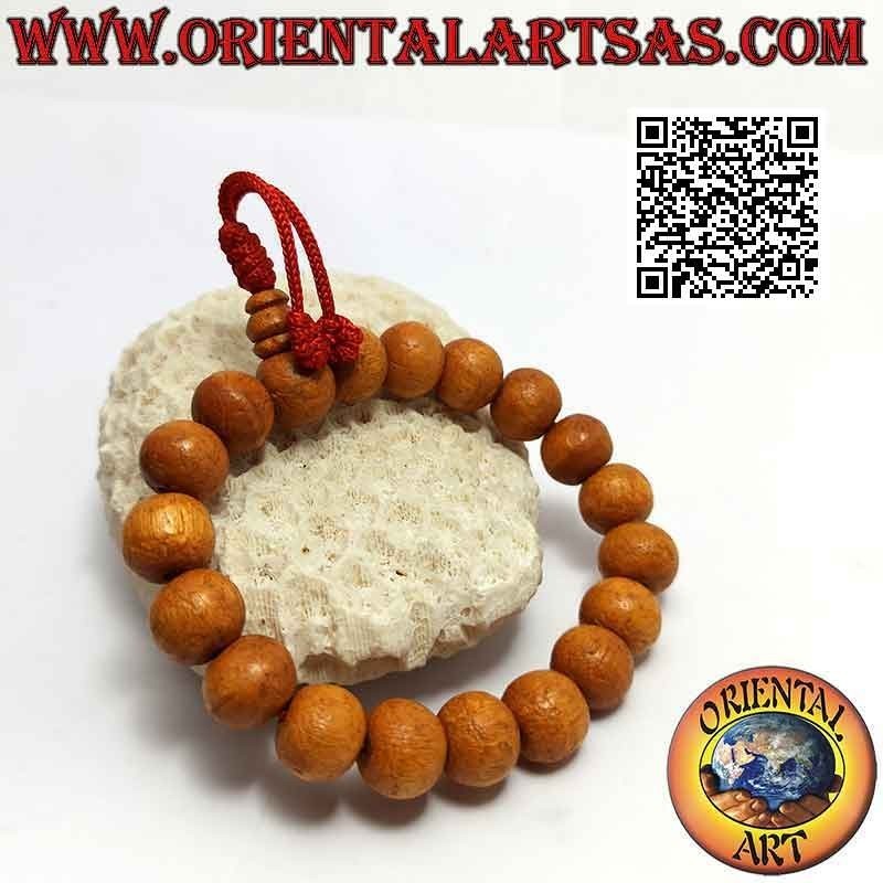19-körniges 11-mm-Mlā-Armband. Sandelholz (verstellbar)