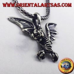 pendentif en argent dragon celtique