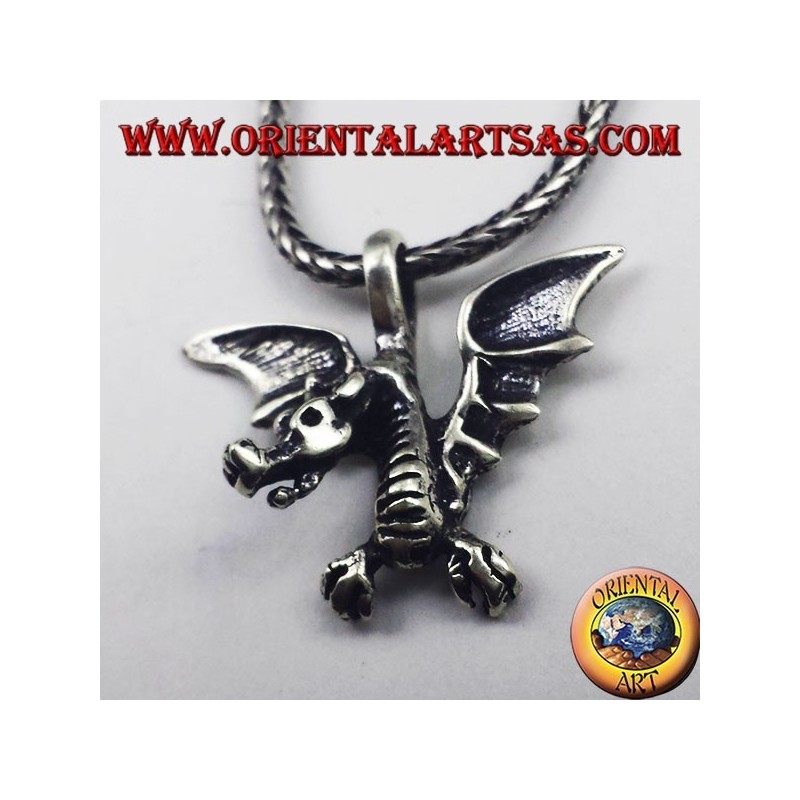 pendentif en argent dragon celtique