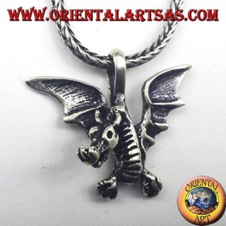 Ciondolo in argento Drago celtico
