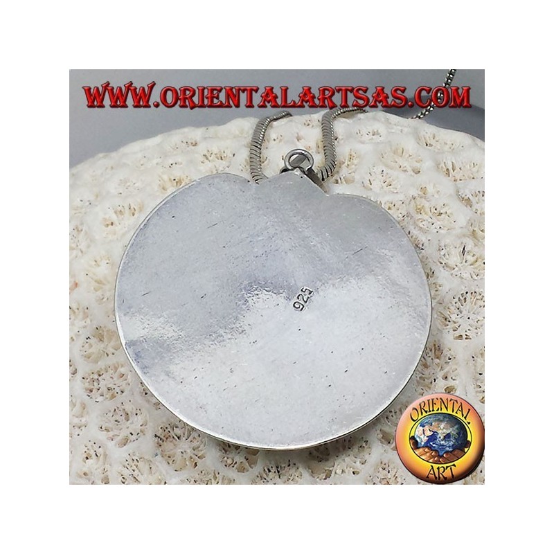 Pendant sun silver moon largest Nepali