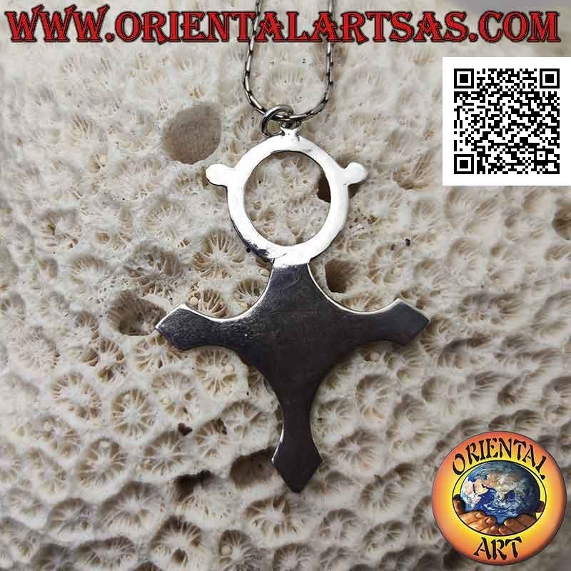 Colgante de plata, cruz Agadez Tuareg
