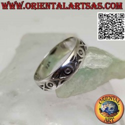 Silver band ring, series of...