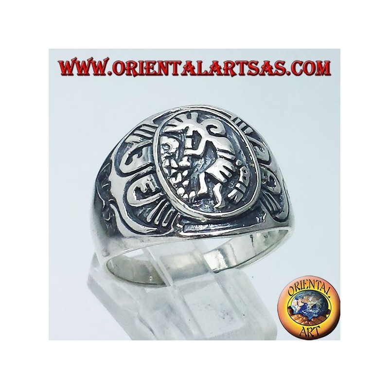 anillo de plata de Kokopelli