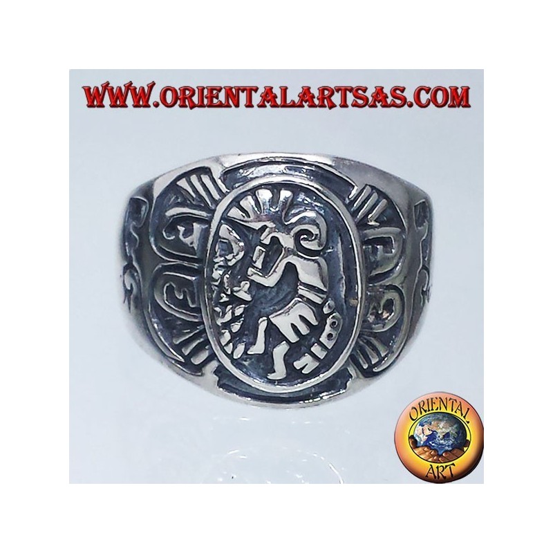 silver ring Kokopelli