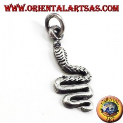 Pendentif serpent en argent