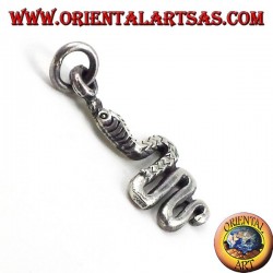 Pendentif serpent en argent