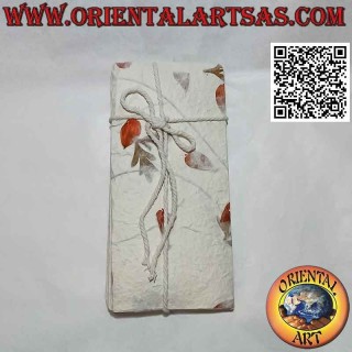 Letter envelopes with rice paper sheets and flower petals, 10 pcs