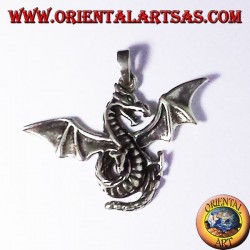 colgante de plata dragón alado celta