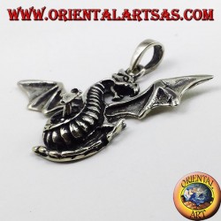 colgante de plata dragón alado celta