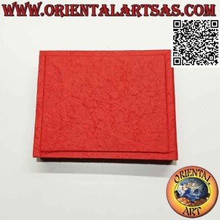 Fotoalbum aus Reispapier mit rotem Einband, 20 cm (horizontal)