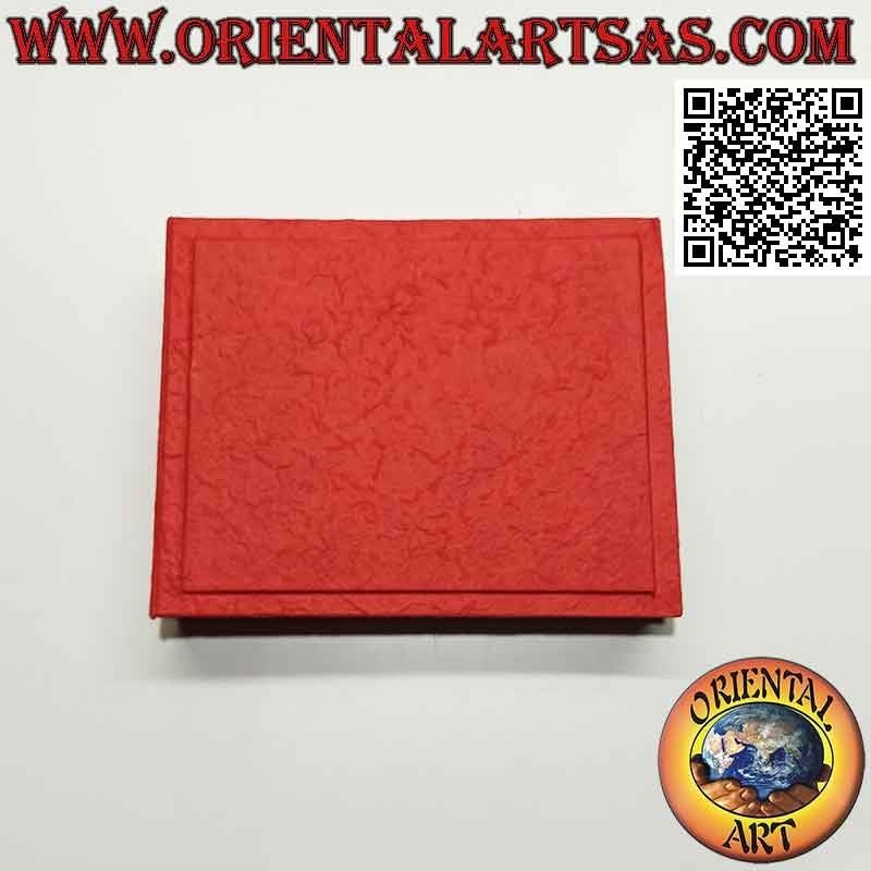 Album fotografico in carta di riso con copertina rossa, 20 cm (orizzontale)