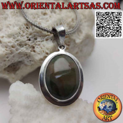 Silberanhänger mit ovalem...