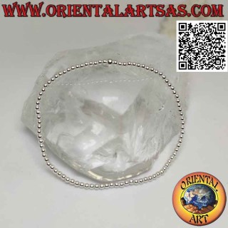 Bracciale Argento Sfere Elastico | Oriental Art