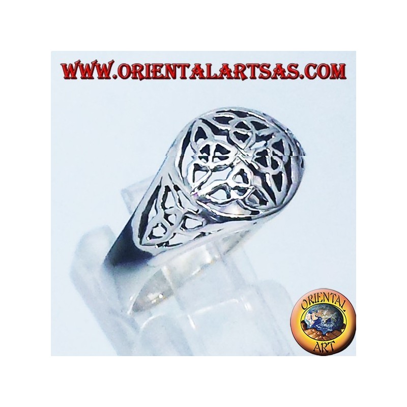 Bague en argent, Duleek noeud symbole celtique