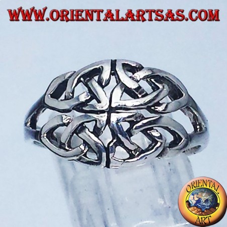 Silver ring, Iona Celtic knot symbol