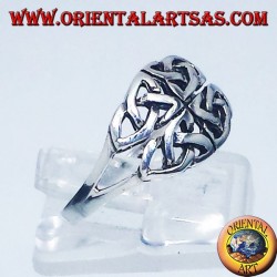 Bague en argent, Iona Celtic symbole de noeud