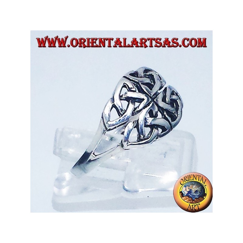 anillo de plata, Iona celta nudo símbolo