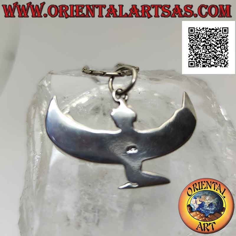 Ciondolo in argento, Iside (dea della maternità, della fertilità e della magia) di profilo (grande)