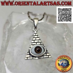 Silver pendant, eye of...