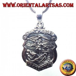 silver pendant, San Michele Arcangelo