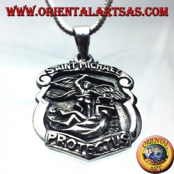 silver pendant, San Michele Arcangelo