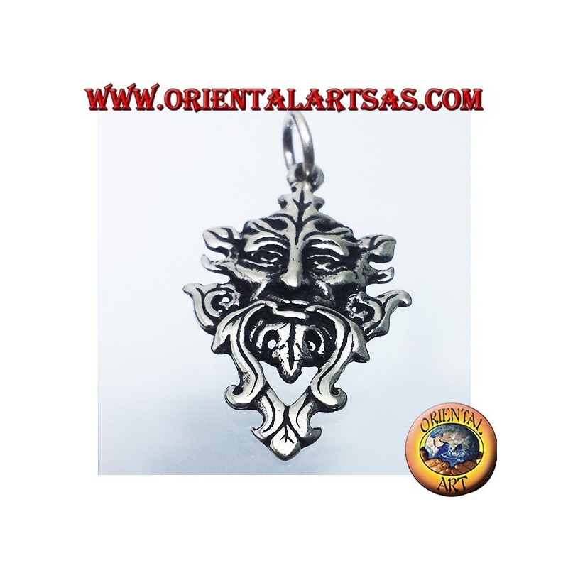 pendentif argent, homme vert celtic