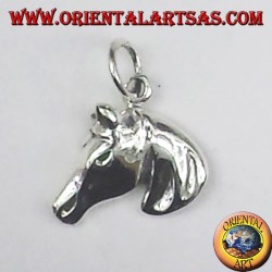 colgante de plata, cabeza de caballo