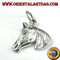 colgante de plata, cabeza de caballo