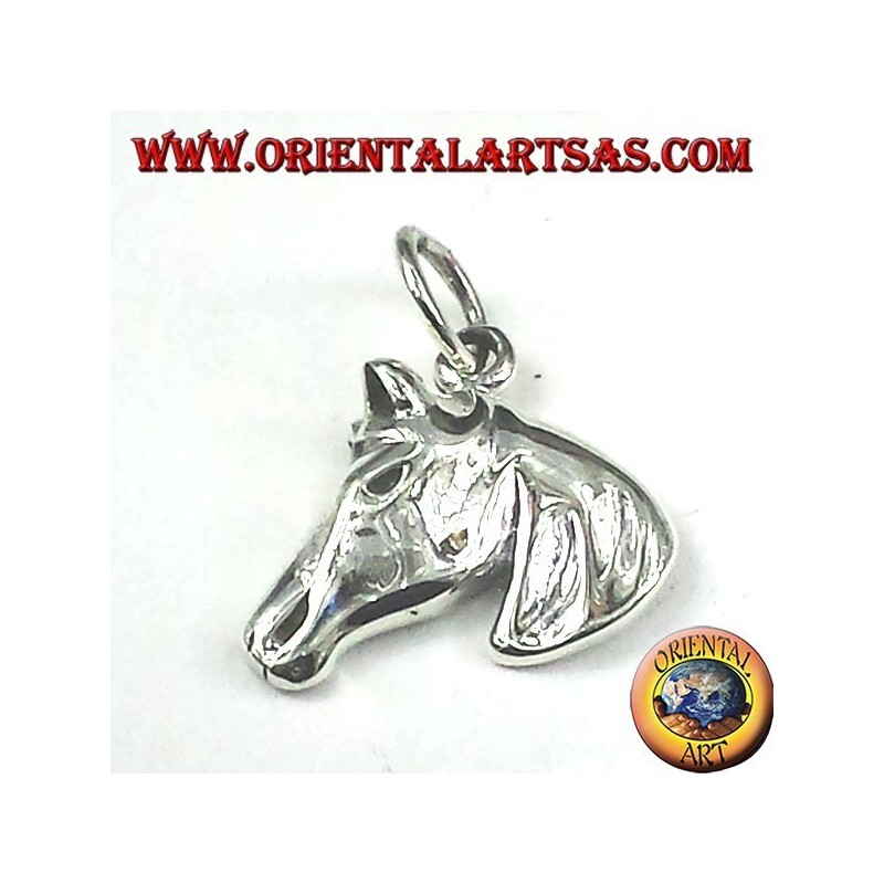 silver pendant horse head