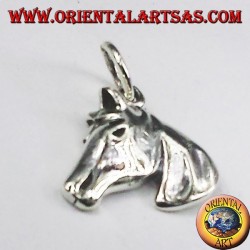colgante de plata, cabeza de caballo
