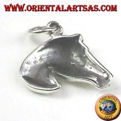 colgante de plata, cabeza de caballo